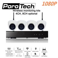 Wholesale Free DHL P Wireless CCTV System CH CH NVR Kit IR Night Vision Wifi IP Security Camera P2P Surveillance Alarm Systems