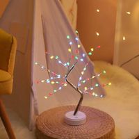 Wholesale Night Lights Christmas Tree Lamp Battery USB Operated Led Fairy Light Bedside Decoration For Room Desk Holiday Lighting