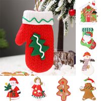 Wholesale Lovely Christmas Decorations cm Soft Clay Christmas Tree Pendant Santa Snowman Holiday Decoration Props Ornaments T9I001599