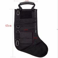 Wholesale Hanging Tactical Molle Father Christmas Stocking Bag Dump Drop Pouch Storage Bag Military Hunting Magazine Pouch Xmas Decorations NHA10055