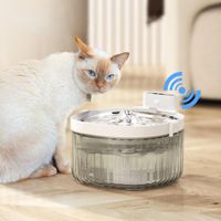 Wholesale Cat Bowls Feeders Battery Operated Water Fountain Motion Sensor Dog Dispenser Filter Automatic Drinker Stainless Steel Pet Feeder