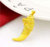 Wholesale gold plated faucet spiked good luck pendant free de livery