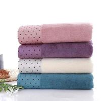 Wholesale Towel Bamboo Fiber Face Soft Absorbent Dots Bath For Adults Household Bathroom Cleaning Product Home Textile