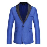 Wholesale Men s Suits Blazers Fashionable Solid Colour Casual Jacket Simple Single breasted Autumn And Winter Suit Singer Dancer Stage Costume