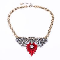 Wholesale Pendant Necklaces Fashion Women Birdy Marquise Classic Gold Color Long Chain Brilliant Design Vintage Jewelry