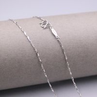 Wholesale Chains Real Platinum Necklace Women s Female mmW Ingots Chain inch Neckalce Pt950 Jewelry