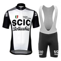 Wholesale Classic Black White Summer Men s Short Sleeve Retro Cycling Jersey Set Road Bicycle MTB Bib Gel Wear Breathable Clothing Racing Sets