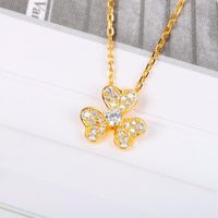 Wholesale Brand Pure Sterling Silver Jewelry For Women Sakura Diamond Flower Rose Gold Camellia CM Luxury Top Quality Chains