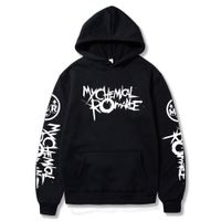 Wholesale Men s and women s hooded sweatshirts Unisex sportswear large coat printed with my chemical roce winter cloth emo punk rock style black