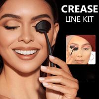 Wholesale Cycling Caps Masks Crease Line Kit Eyeshadow Stencil Tool Lazy Eye Shadow Portable Stamp Cut Tools Magic In Seconds Makeup Easy To Use