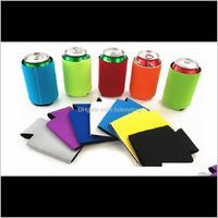Wholesale Other Garden Home Garden13 Cm Neoprene Beer Holder Colors Insulated Bottles Ers Cola Can Sleeve Wine Bottle Bags Cooler Party Decor Dr