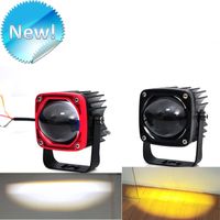 Wholesale 1 Pair white yellow LED Headlights k k Spotlight Work Fog Lights for Car Motocycle Truck ATV Offroad V V