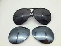 Wholesale Car Brand Carerras Sunglasses P8478 A Mirror Lens Pilot Frame With Extra Exchange Large Size Men Designer Lleiq