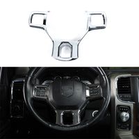 Wholesale ABS Car Steering Wheel Trim Panel Dcoration for Dodge RAM Interior Accessories Chrome