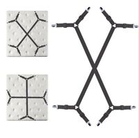 Wholesale Clothing Wardrobe Storage Fastener Mattress Cover Clips Adjustable Bed Fitted Sheet Straps Suspenders Grippers Home Textiles Organize Gadg