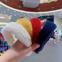 Wholesale Faux Fur Hairband Headband Fashion Vintage Party Colorful Winter Women Girls HairHead Hoop Bands Accessories Hair Ornaments Headdress WLL503