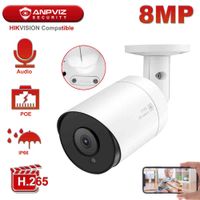 Wholesale Hikvision Compatible Anpviz PoE K MP IP Camera H Video Surveillance Outdoor Security Camera mm Remote Access NAS Audio