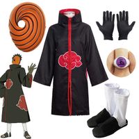 Wholesale Harajuku Cosplay Adult Children Cosplay Costume Halloween Carnival Tobi Funny Costume Mask Suitable for Height cm cm Q0821