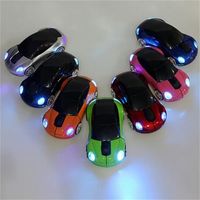 Wholesale Wireless Cars Mice with Light Computer Accessories GHz D Optical Mouse auto Mice Sports Shape Receiver USB For PC Laptop
