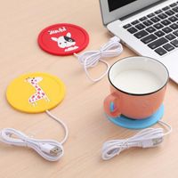 Wholesale Cups Saucers USB Cartoon Heat Warmer Heater Tea Coffee Mug Drinks Beverage Cup Thermostatic Heating