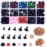 Wholesale 50pcs set Triangle Nose Round Safety Eyes with Washers for Bear Puppet Dolls Toy DA Y2