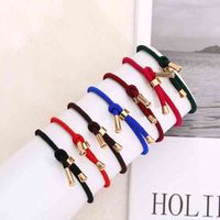 Wholesale Adjustable Thread Bracelet Lucky Red Green Colorful Handmade Rope Bracelets Women Men Couples Diy Jewelry Making Accessories