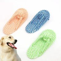 Wholesale Dog Toys Chews Cotton Rope Toy Slipper Shoes Shape Pet Biting Chew Firm Outdoor Traning For Small Medium Dogs