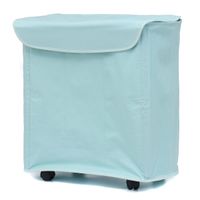 Wholesale Large Storage Laundry Basket Bathroom Dirty Clothing Foldable Grids Fabric Collapsible Hamper Foldable with Wheels