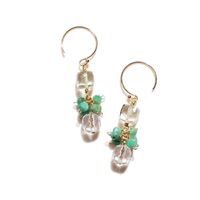Wholesale Dangle Chandelier Lii Ji Ruby Emerald Quartz Earrings Natural Real Gemstone Handmade Jewelry For Women Gift