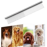 Wholesale Stainless Steel Pet Combs Cat Dog Grooming Professional Tools Rounded Teeth for Removing Knots Tangles