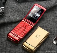 Wholesale Fold Unlocked Mini Flip Cell Phone Bluetooth Senior Push Button Clamshell Mobile Phones Russian America Africa Video Camera Global World Bands
