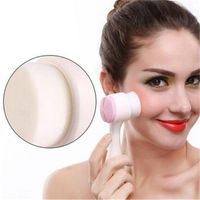 Wholesale Two sided Silicone Face Scrub Clean Facial Cleanser Skin Care Washing Brush Massager Pore Cleaner Wash Makeup Brushes