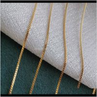 Wholesale Pendant Pendants Jewelryless Is More Layer Necklace Jewelry Gift Minimalist K Gold Plated Thin Box Chain Necklaces For Women Drop Delive