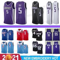 Wholesale 5 Fox Jason Williams Webber Basketball Jersey Throwback Mike Bibby Embroidery Logos Retro Jerseys