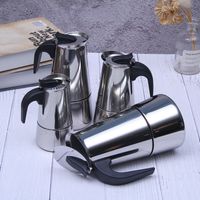 Wholesale Coffee Pots Stainless steel Italian Mocha thermos coffee pot with European espresso French coffee pot gift