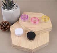 Wholesale Wax Container Food Grade Plastic Boxs g g Round Bottom Storage Boxes Small Sample Bottle Cosmetic Packaging Box Bottle ZC131