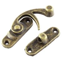 Wholesale Bag Parts Accessories mx29mm Jewelry Box Hasp Hook Lock Latch Antique Brass Color