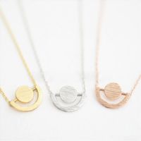 Wholesale Fashion globe pendant Hemisphere model plane draw necklaces Lovely spherical silver plated necklaces for women