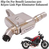 Wholesale Slip On For Benelli Leoncino BJ500 Motorcycle Exhaust Escape Link Pipe Replace Original Delete Catalyst Eliminator Enhanced System