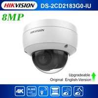Wholesale Original Hikvision English MP DS CD2183G0 IU K WDR Fixed IP IR CCTV POE Dome Network Camera With Build in Mic Cameras