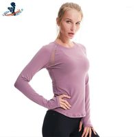 Wholesale Yoga Outfit DEEPSENCE For Fitness Gym Sports Athletic Shirts Long Sleeved Women Suit Stretch Workout Running Clothing With Thumb Holes