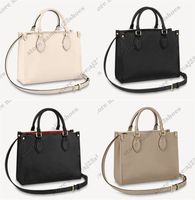 Wholesale Onthego PM tote bags embossed grained leather Medium Bicolor iPad Mini designer Bag On The Go designers handbags