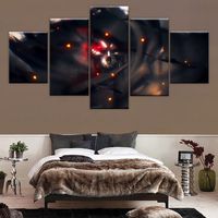 Wholesale Other Home Decor High Quality Canvas Print Type Picture Panel Anime Overlord Ainz Ooal Gown Poster Modern Decorative Wall Artwork