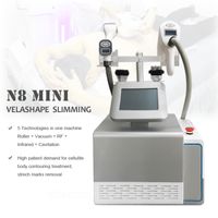 Wholesale Portable N8 MINI vacuum roller message slimming machine cellulite removal vela fat loss shape beauty machines cavitation infrared RF beauty equipment