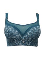 Wholesale Nessayoo Bras For Women Embroidery Large Sizes Ladies Bh Push Up Bralete Wide Strap Lace Bralette Crop Top Brassiere C