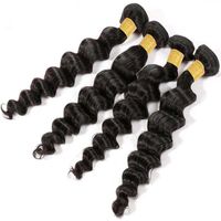 Wholesale A tangle free loose wave high end luxury indian hair natural color at reasonable price for black women