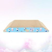 Wholesale Cat Beds Furniture Trapezoid Pet Scratch Play Pad Corrugated With Gift Catnip Safe Board Mouse Fish Scratcher Side Color For