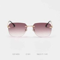 Wholesale 2021 HJ Fashion Square gradient sun glass Rimls Glass Custom Brand Sunglass for Men bulk buy sunglass