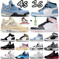 Wholesale 4 s Sail University Blue s Mens Basketball Shoes Sneakers Atmosphere Hyper Royal Black Cat Silver Toe Bred Dark Mocha Fire Red Men Women Sports Trainers US