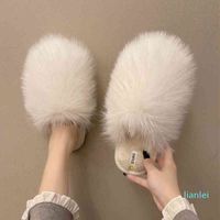 Wholesale Plush winter cotton slippers women s home couple warm indoor wooden floor fashion shoes